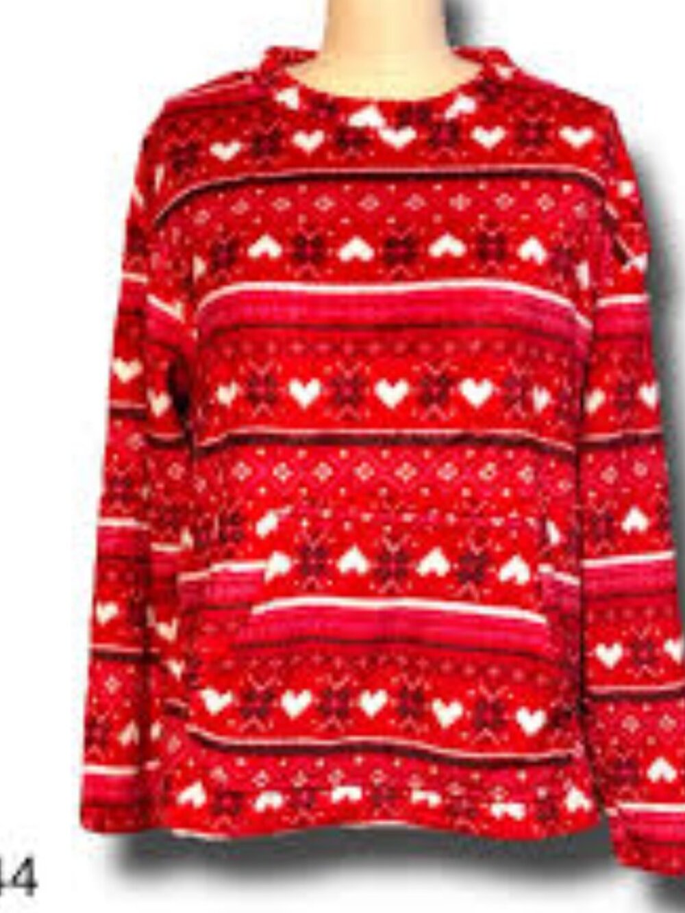 Cozy Red Heart Fleece Pajama Set - Picture 11 of 12